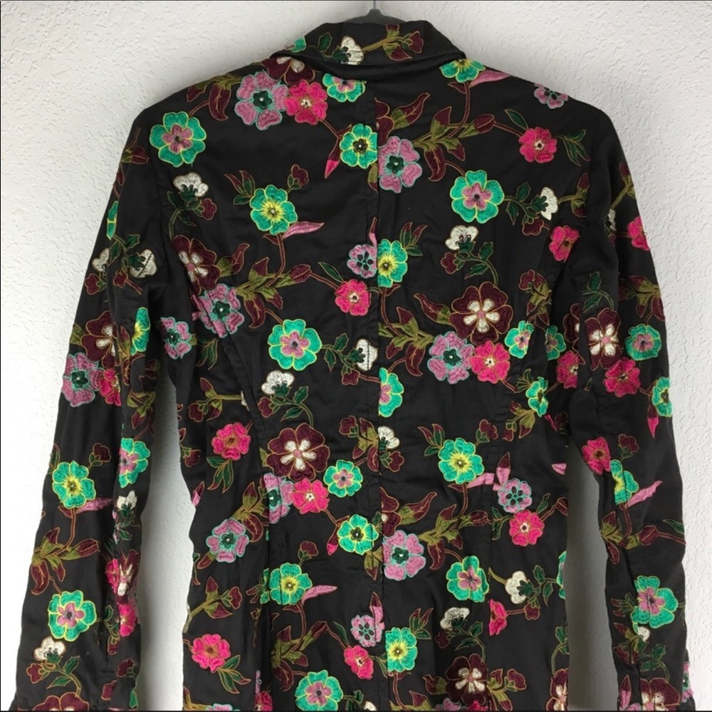 $84 TODAY ONLY! Johnny Was Winter Floral Trench - Picture 7 of 8